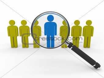 3d magnifying glass team 