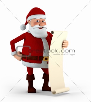Santa with his List
