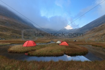mountain camping site