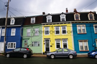 Colorful houses in St. John's