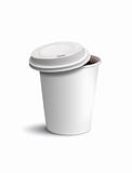 paper cup coffee isolated