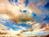 Impressionist sky painting