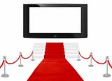 big screen red carpet