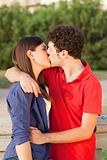 Young Couple Kissing