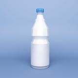 Milk in a glass bottle