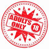 Adults Only rubber stamp