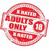 Adults Only rubber stamp