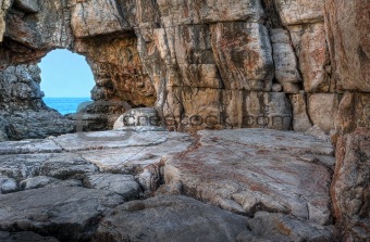 Cave on Locrum island 