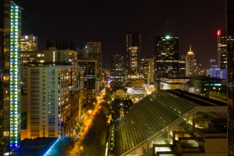 Vancouver BC Cityscape Night Scene