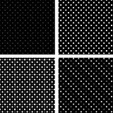 Seamless pattern pois white and black