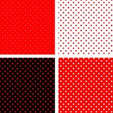 Seamless pattern white and red