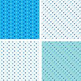 Seamless pattern white and blue