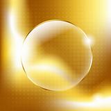 Gold Background With Gold Glass Balls