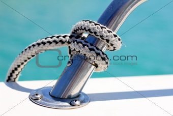 A knot on a boat
