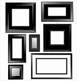 Empty black Frames