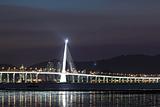 Kong sham highway bridge at night