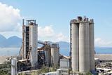 Cement Plant,Concrete or cement factory, heavy industry or construction industry. 