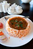 Indian Cuisine - Biryani chicken rice 