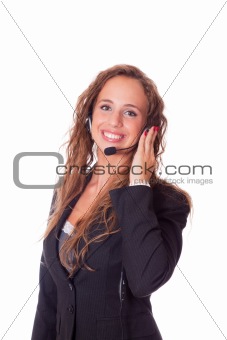 Business Woman with Headset