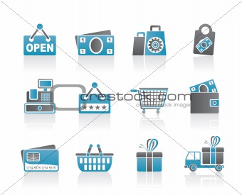shopping and retail icons
