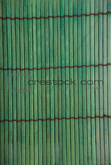 Green bamboo placemat