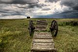 Old Prairie Wheel Cart Saskatchewan