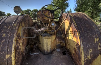 Old Vintage Farm tractor