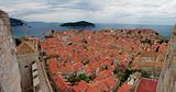 Panorama of the old city of Dubrovnik