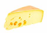 Sector part of yellow cheese