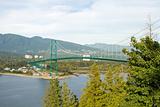 Lions Gate Bridge in Vancouver BC Canada