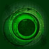 vector abstract eye pupil in green