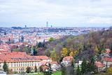 The View on the Prague's gothic Castle and Buildings