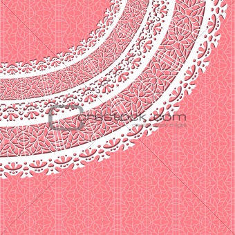 Ornamental vector lace background