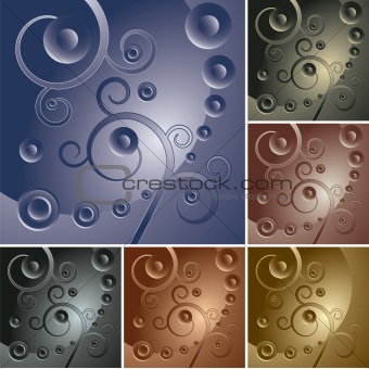 abstract curly backgrounds 
