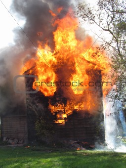 Raging House Fire