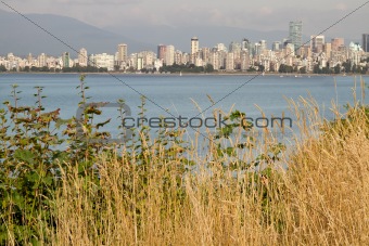 Vancouver BC Downtown from Hasting Mills Park