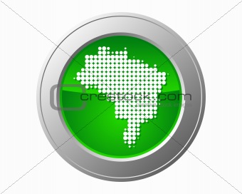 Map of Brazil button