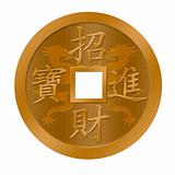 Chinese New Year Dragon Gold Coin