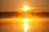 Foggy Morning Sunrise over Lake