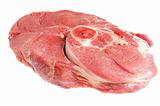 Raw steak with bone