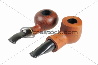 Smoking pipes from briar and pears