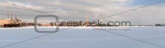 Panoramic picture of Peter and Paul Fortress