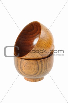 Wooden bowls for rice.