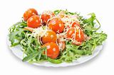 Salad with arugula and tomatoes