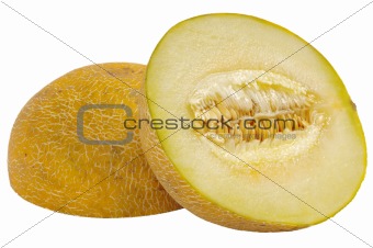 Cut melon in half