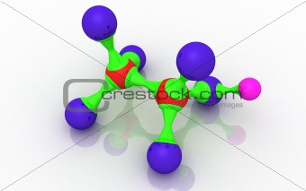 alcohol (ethanol) molecule