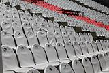 Rows of empty seats