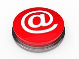 3d button email red 