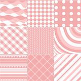 seamless pink patterns with fabric texture