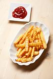 french fries on a typical plate